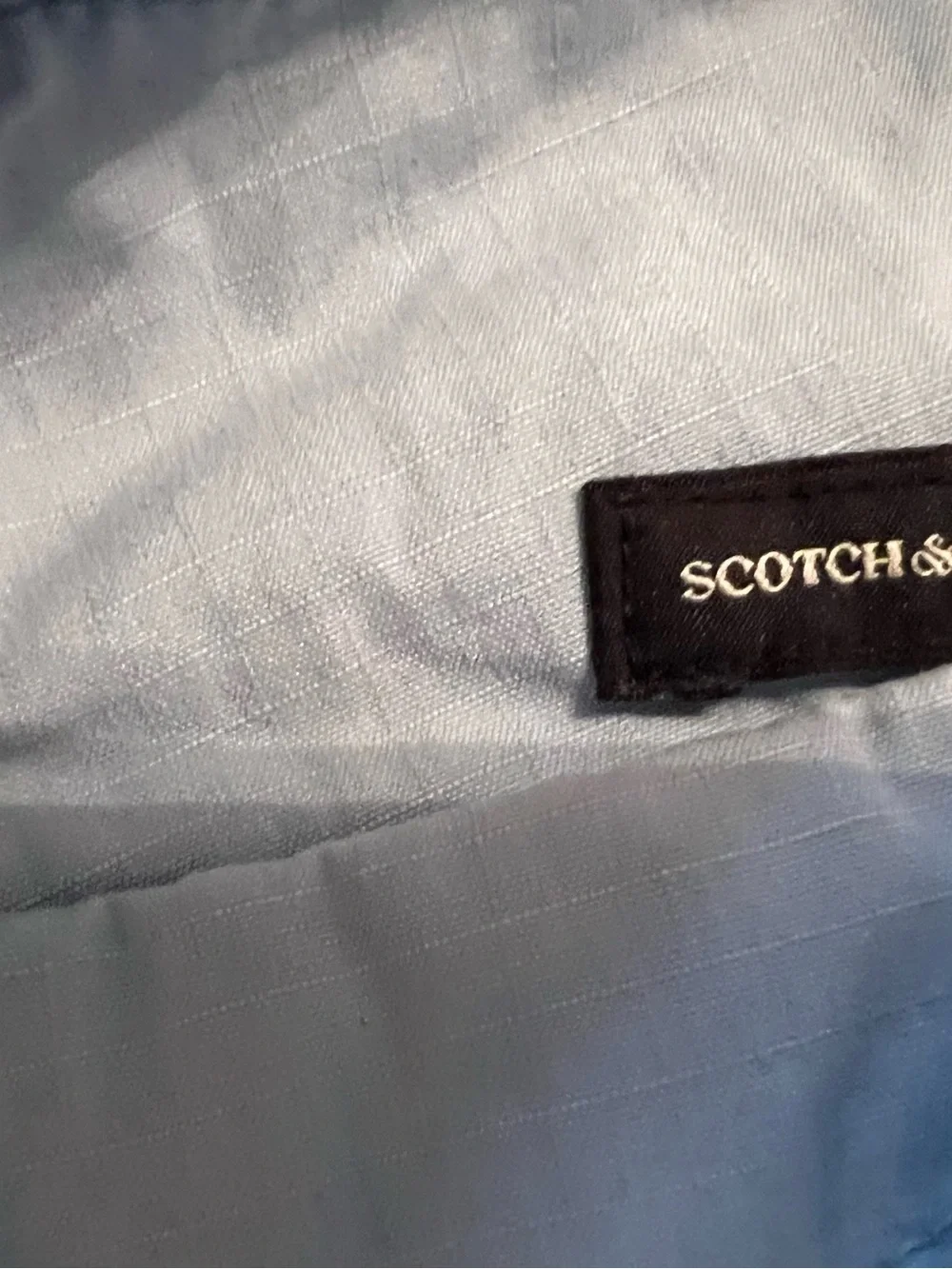 Scotch and Soda Mens size 32 Light Blue Slate gray  Cargo Shorts